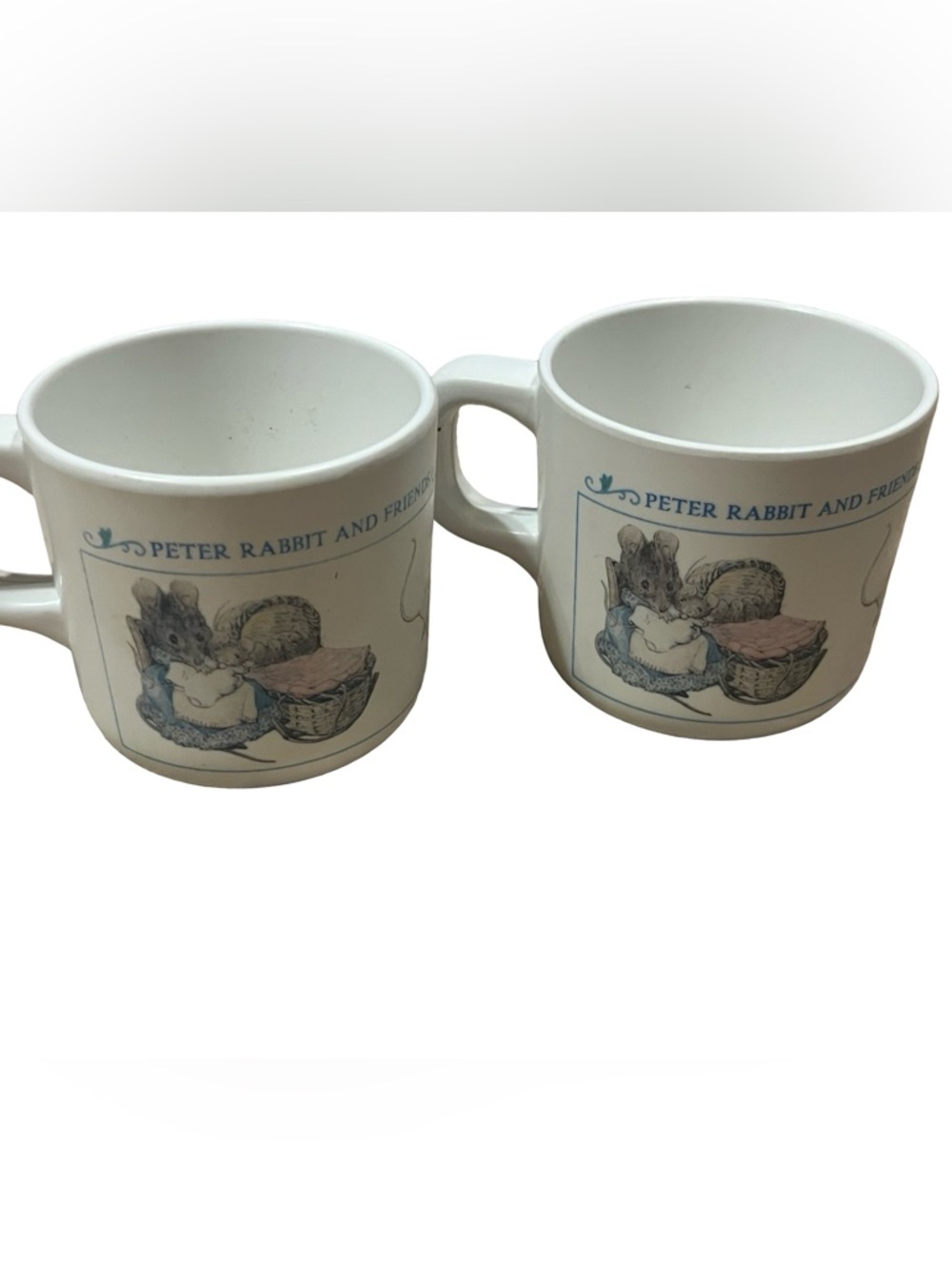 Vintage Peter Rabbit and Friends Illustrated Mug - vintage plastic kids mugs
